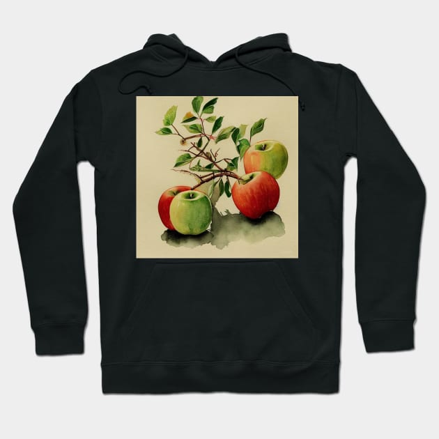 Red and Green Apples Hoodie by fistikci